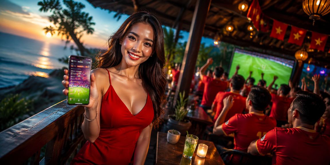 Người dùng tại Đà Lạt theo dõi kèo bóng đá trực tuyến trong không gian quán cà phê
